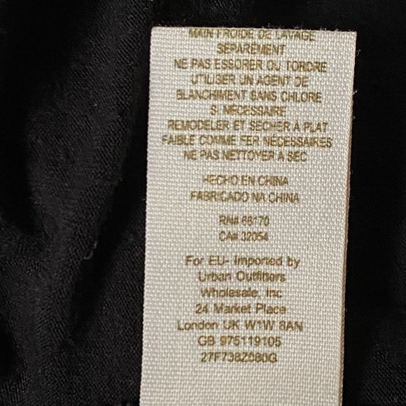 Free People Dress Womens Small Black Crochet Knit Chevron Pattern Bodycon Read - Picture 12 of 15